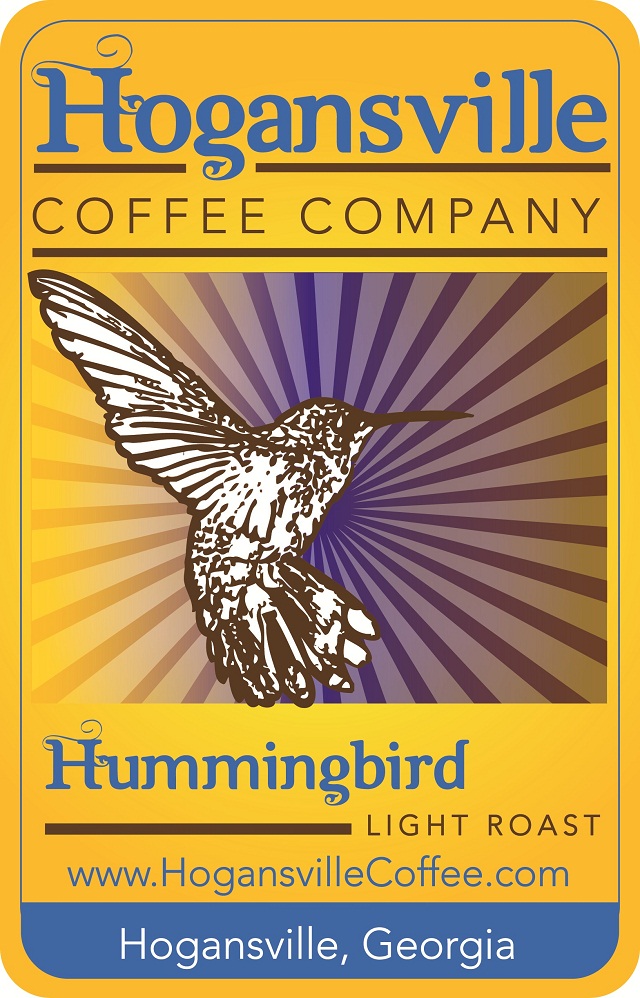 Hummingbird Light Roast Coffee Label