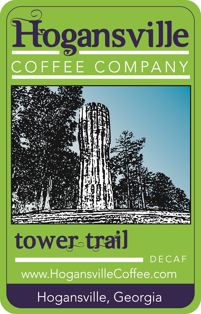 Tower Trail Decaf Coffee Label